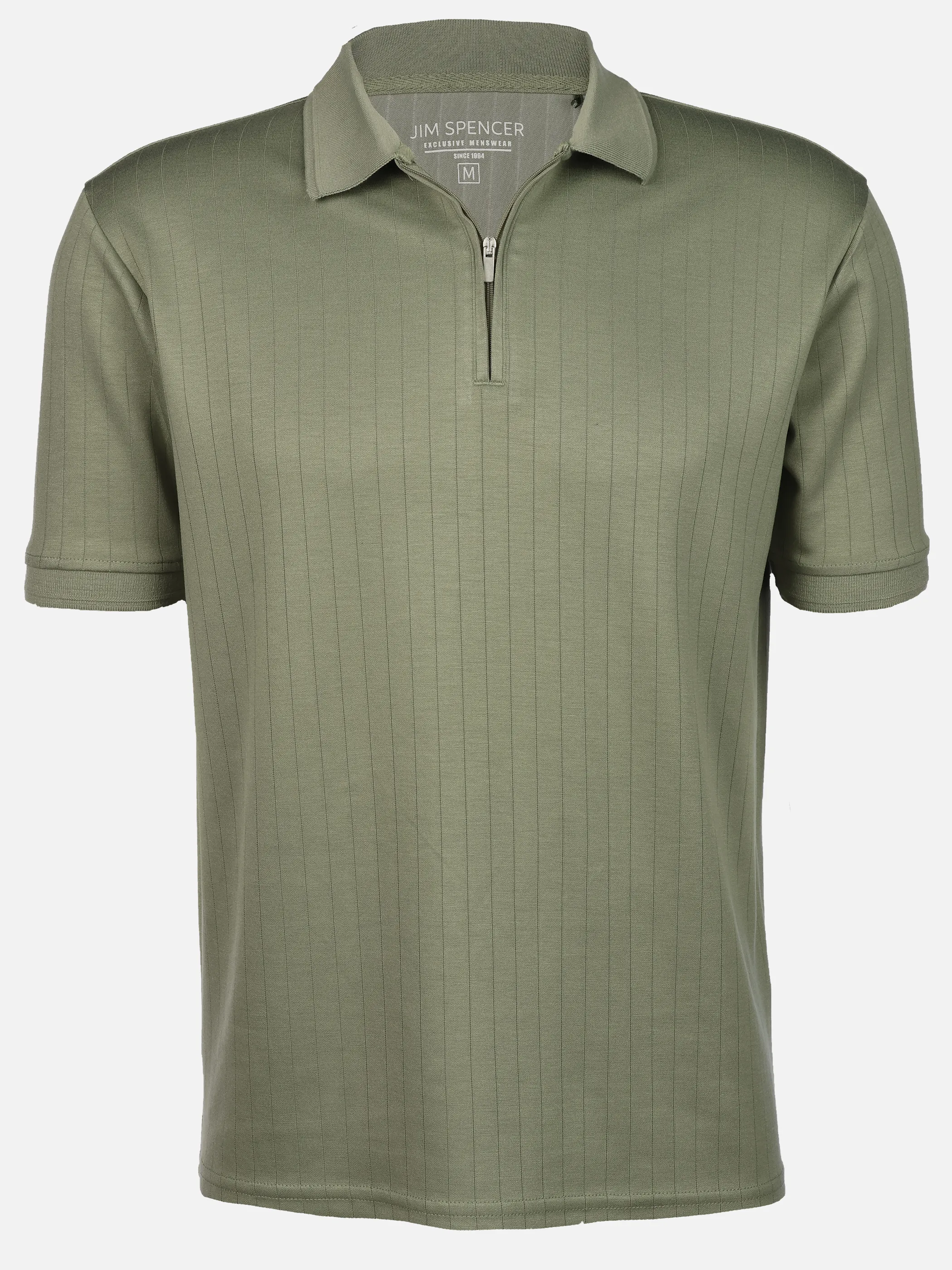Jim Spencer He. Poloshirt 1/2 Arm drop needle Grün 928820 MINT 1